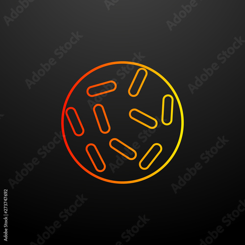 bacteria nolan icon. Elements of bacteria set. Simple icon for websites, web design, mobile app, info graphics