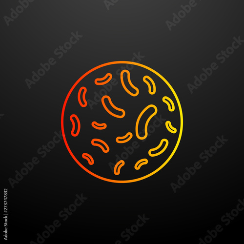 bacteria nolan icon. Elements of bacteria set. Simple icon for websites, web design, mobile app, info graphics