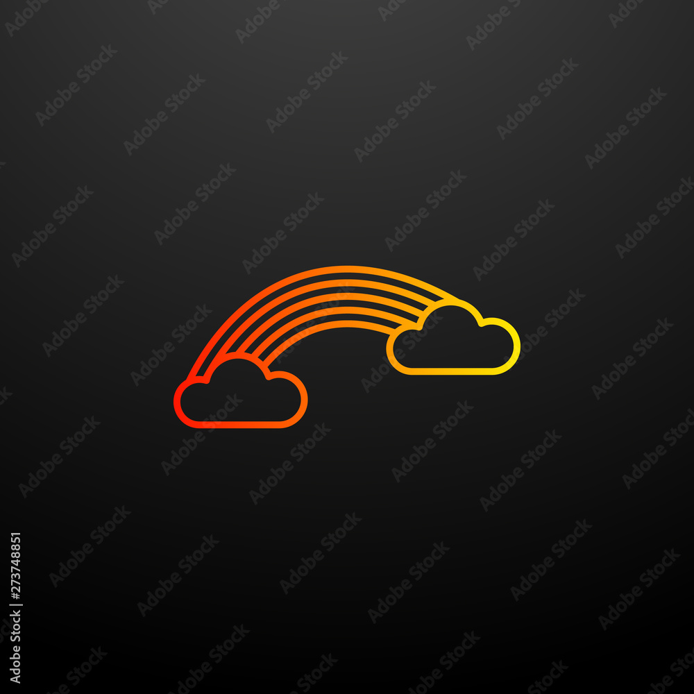 rainbow nolan icon. Elements of camping set. Simple icon for websites, web design, mobile app, info graphics rainbow nolan icon. Elements of camping set. Simple icon for websites, web design, mobile app, info graphics