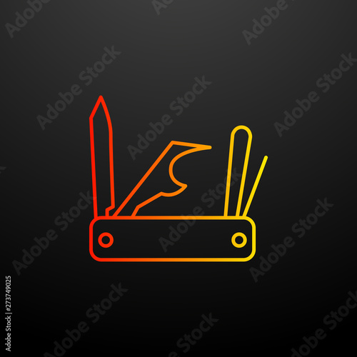 jackknife nolan icon. Elements of camping set. Simple icon for websites, web design, mobile app, info graphics
