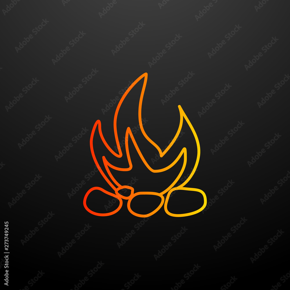 bonfire nolan icon. Elements of camping set. Simple icon for websites, web design, mobile app, info graphics bonfire nolan icon. Elements of camping set. Simple icon for websites, web design, mobile app, info graphics