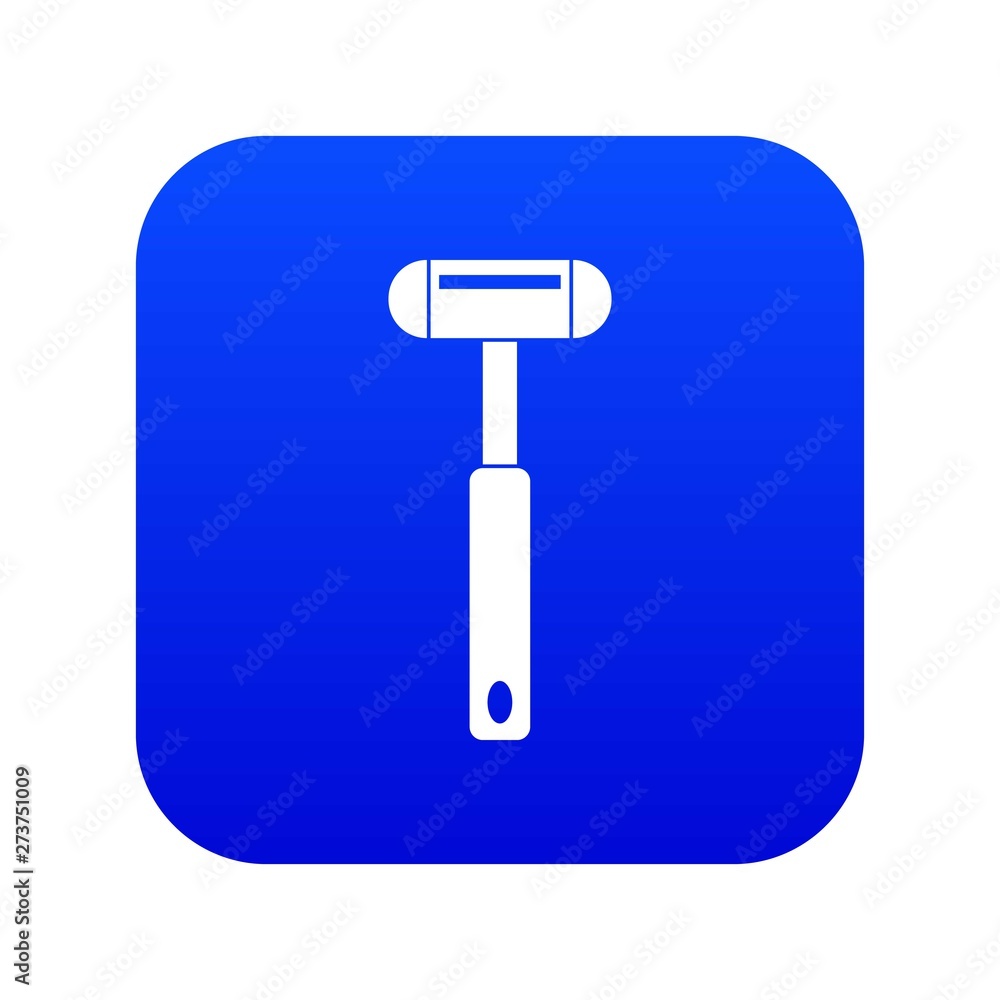 Reflex hammer icon digital blue for any design isolated on white vector illustration Reflex hammer icon digital blue for any design isolated on white vector illustration