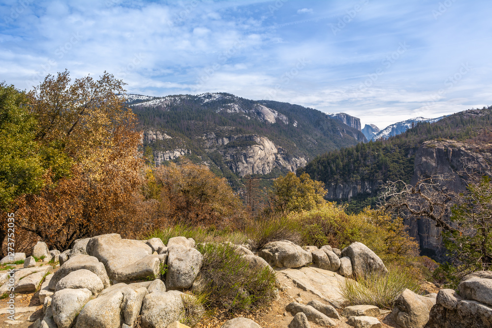 Beautiful landscape of the Yosemite National Park. California, USA