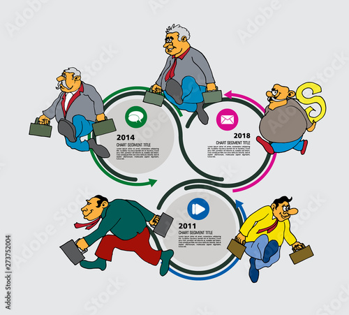 Business infographic layout. Design colorful presentation templates