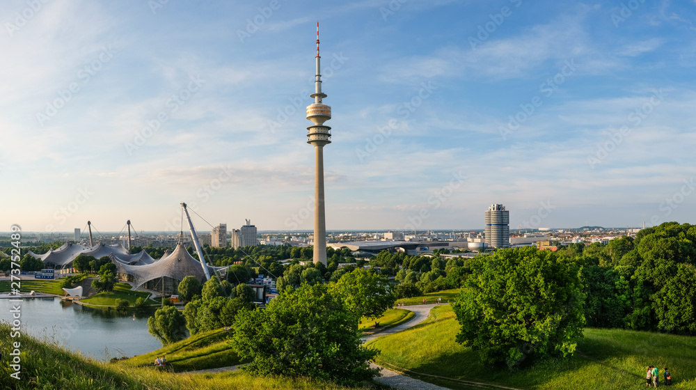 Obraz premium München Olympiaberg Panorama