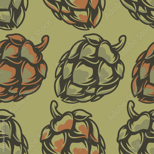 Color pattern with hops