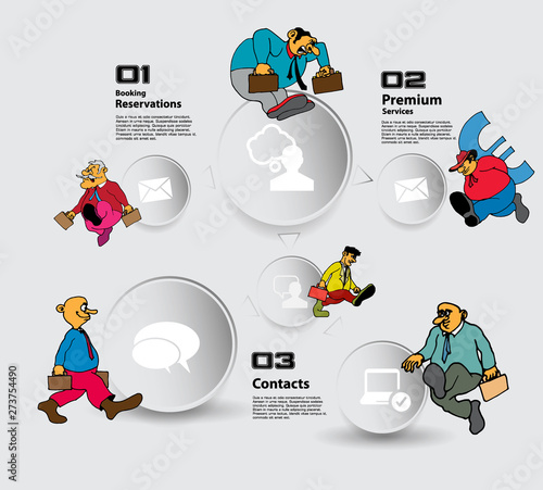 Business infographic layout. Design colorful presentation templates