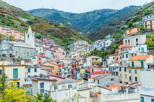 View of Manarola in the UNESCO World Heritage Site Cinque Terre, Liguria, Italy