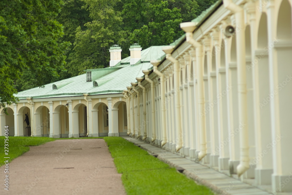 Outbuilding of the palace of Alexander Danilovich Menshikov in St. Petersburg.