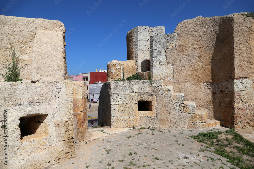 El Jadida, Morocco - 02.28.2019: Old Portuguese Fortress.