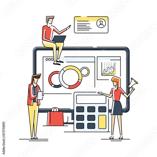 Payroll. Expenses, salary calculation concept. Flat design graphic elements, flat icons set. Premium quality. Modern concepts for web banners, websites, printed materials. Vector illustration