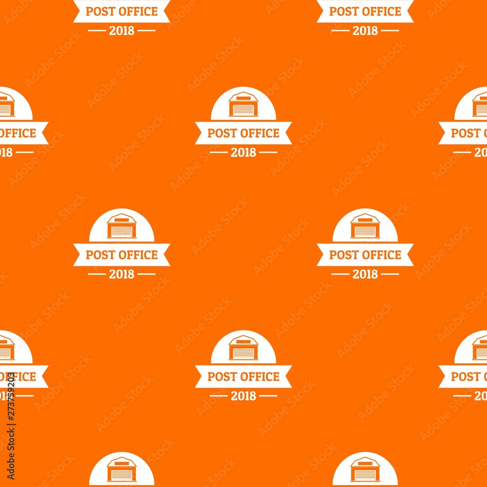 Fototapeta premium Office post pattern vector orange for any web design best