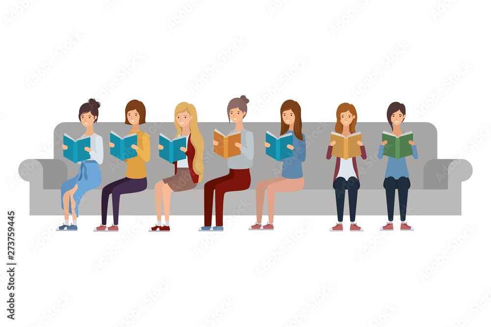 women sitting on chair with book in hands women sitting on chair with book in hands