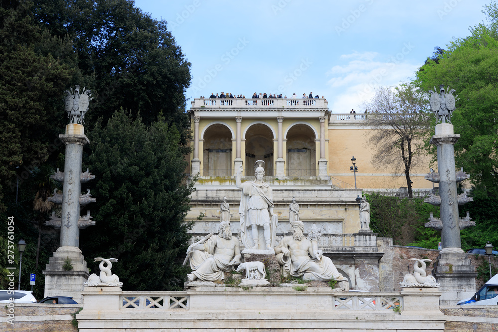 Fountain at the Piazza del Popolo