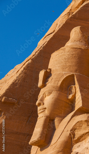 Konstfotografi Gran Templo de Abu Simbel, Abu Simbel, Valle del Nilo, Egipto.