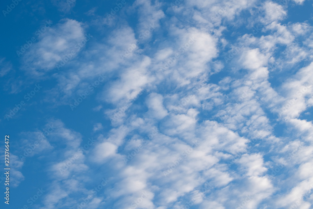 Obraz premium 空に浮かぶ白い雲