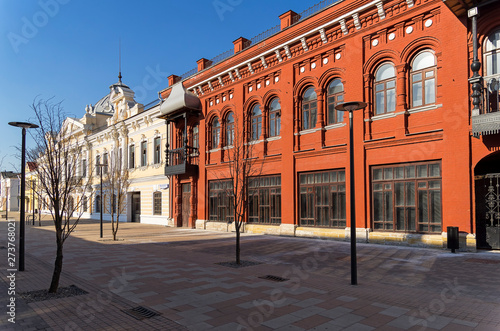 Pedestrian street in the downtown of Tula, Russia