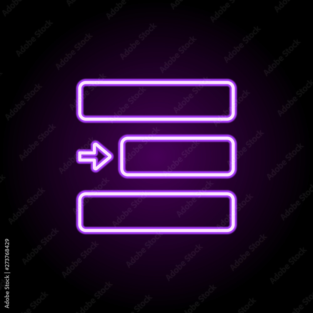 editorial, right alignment neon icon. Elements of editorial design set. Simple icon for websites, web design, mobile app, info graphics editorial, right alignment neon icon. Elements of editorial design set. Simple icon for websites, web design, mobile app, info graphics