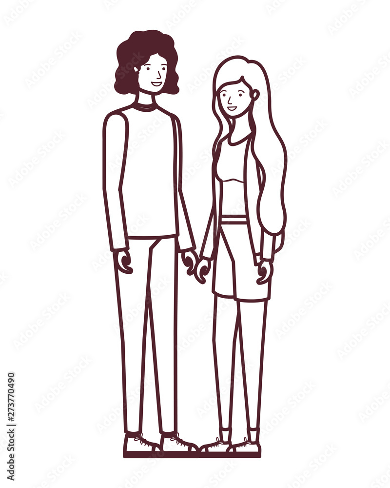 silhouette of couple in white background character silhouette of couple in white background character