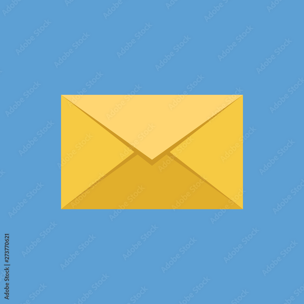 Mail envelope icon flat design vector illustration Mail envelope icon flat design vector illustration