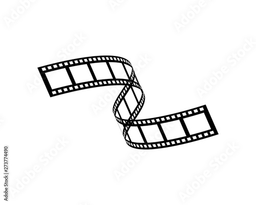blank old filmstrip illustration vecto