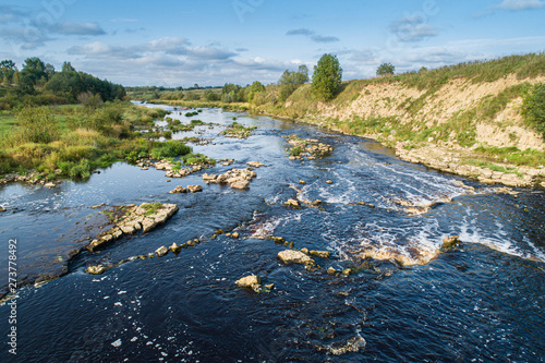 Karelia. Russia. Raging riv...