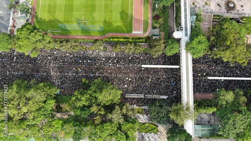 2 million protesters stand out to oppose a controversial extradition bill  on June 16 2019  hong kong photo