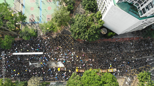 2 million protesters stand out to oppose a controversial extradition bill  on June 16 2019  hong kong photo