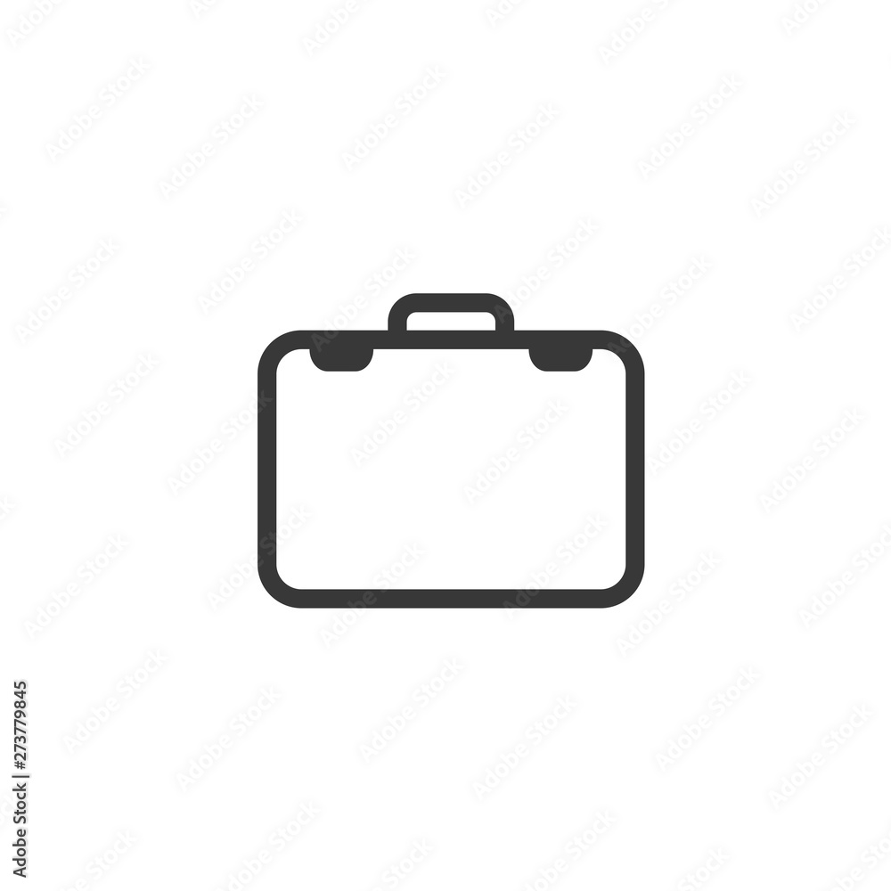 Briefcase icon. Bag symbol. Flat vector sign isolated on white background. Simple vector illustration for graphic and web design. Briefcase icon. Bag symbol. Flat vector sign isolated on white background. Simple vector illustration for graphic and web design.