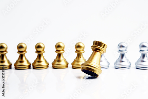 Chess on white background