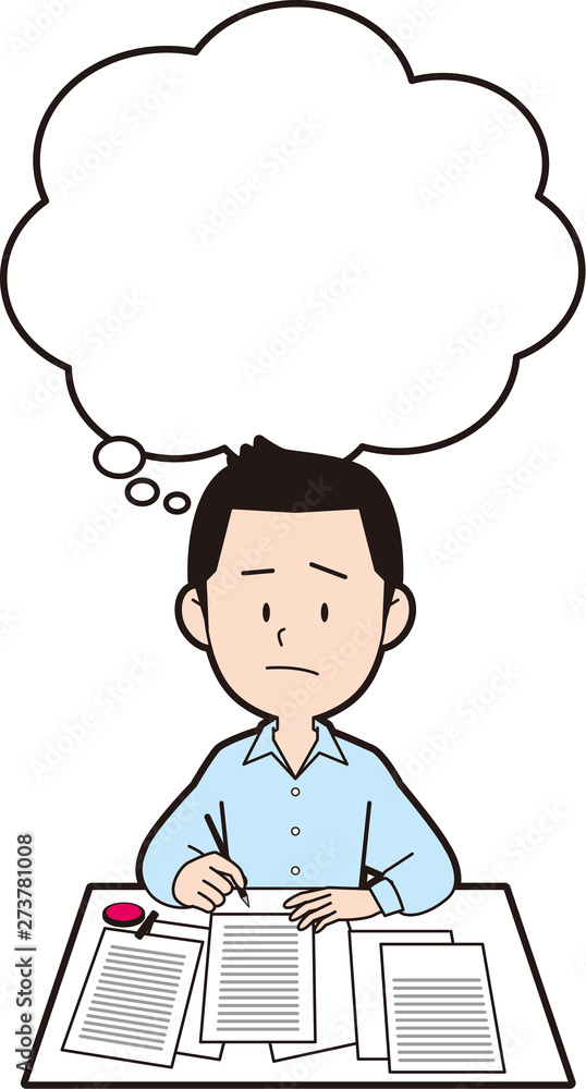 書類にサインする男性とフキダシのイラスト Stock ベクター Adobe Stock 書類にサインする男性とフキダシのイラスト Stock ベクター Adobe Stock