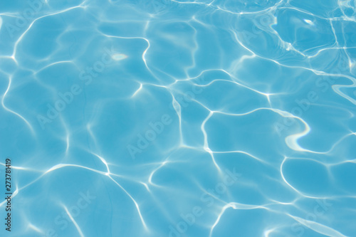 Fototapeta Naklejka Na Ścianę i Meble -  Light blue water pool texture
