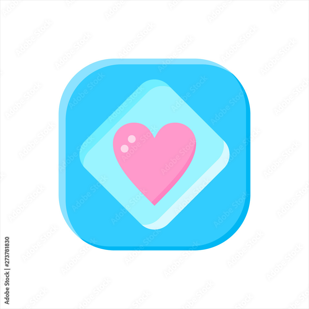 colorful heart icon design colorful heart icon design