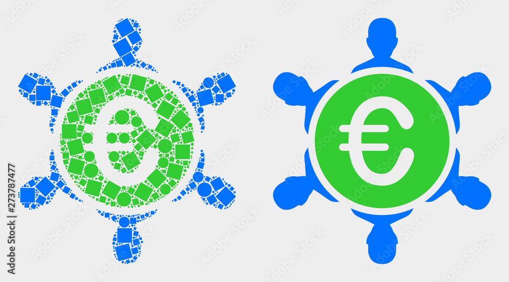 Dotted and flat euro people company icons. Vector mosaic of euro people company designed of scattered square particles and spheric pixels. Dotted and flat euro people company icons. Vector mosaic of euro people company designed of scattered square particles and spheric pixels.