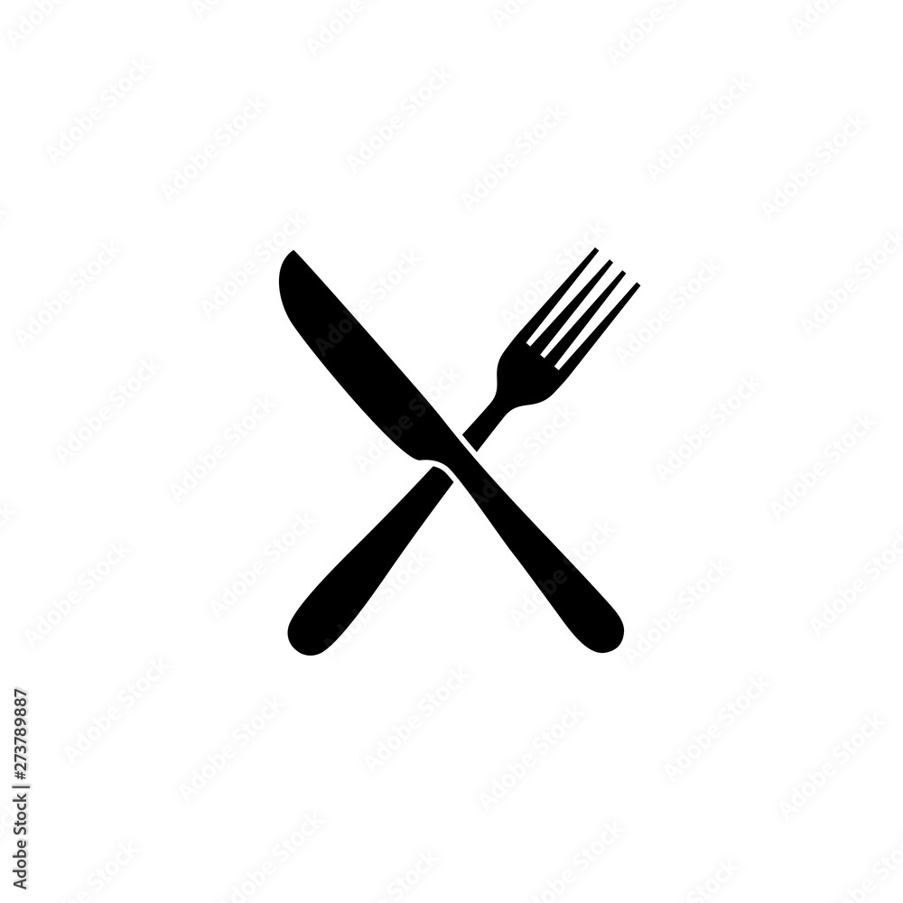 Fork and knife, eat, restaurant, food icon. vector design Fork and knife, eat, restaurant, food icon. vector design