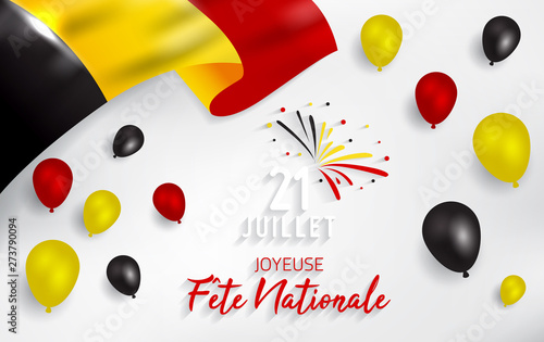 Belgium National Day - Belgian National Day. 21 Juillet Fete Nationale