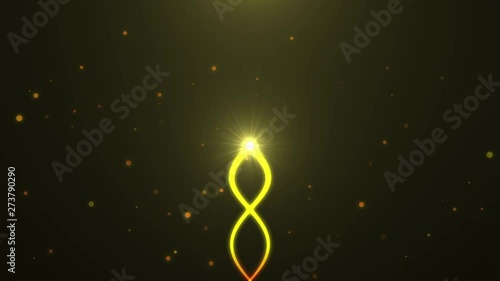 Trails With Particles Flying to The Surface (Yellow)