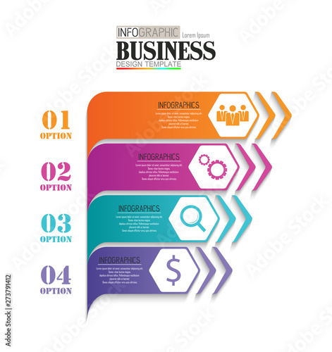 Timeline Info graphic data Visualization design Template Business concept with 4 options