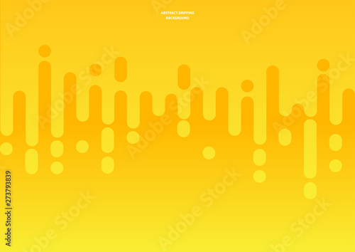Abstract mustard or honey dripping background. Vector Illustration.