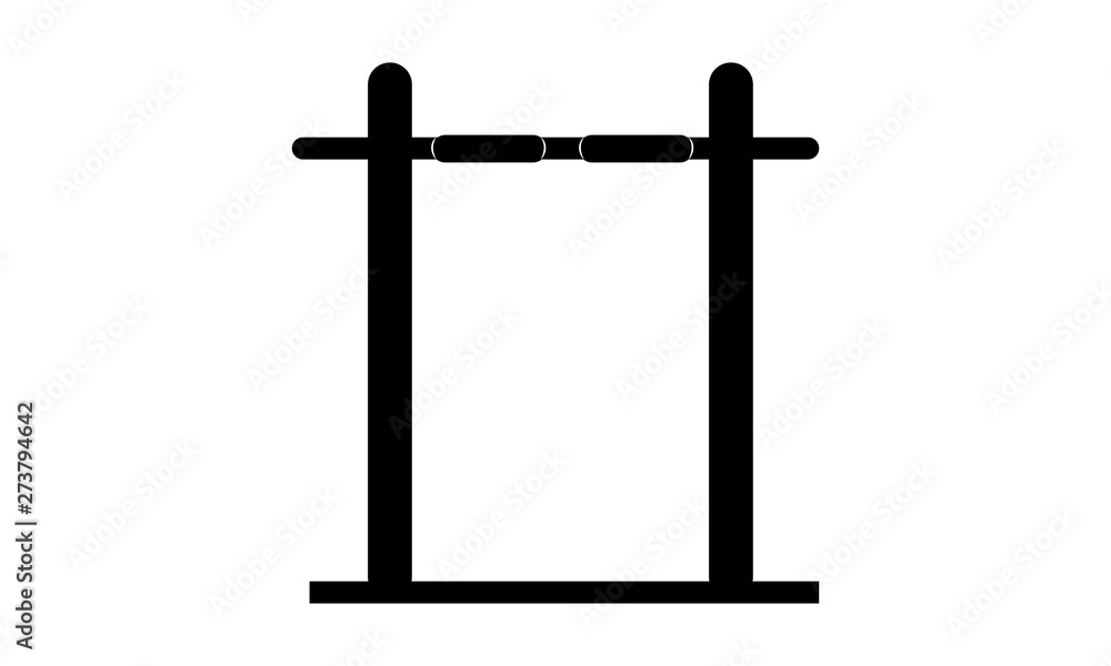 Pull up bar icon for strength training and fitness