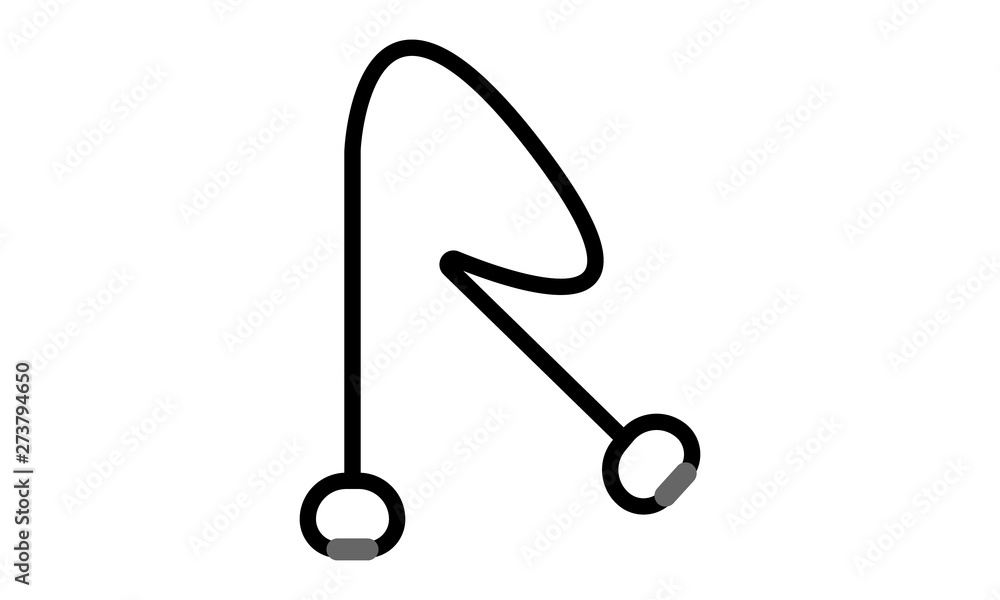 Exercise bands icon for fitness equipment Exercise bands icon for fitness equipment