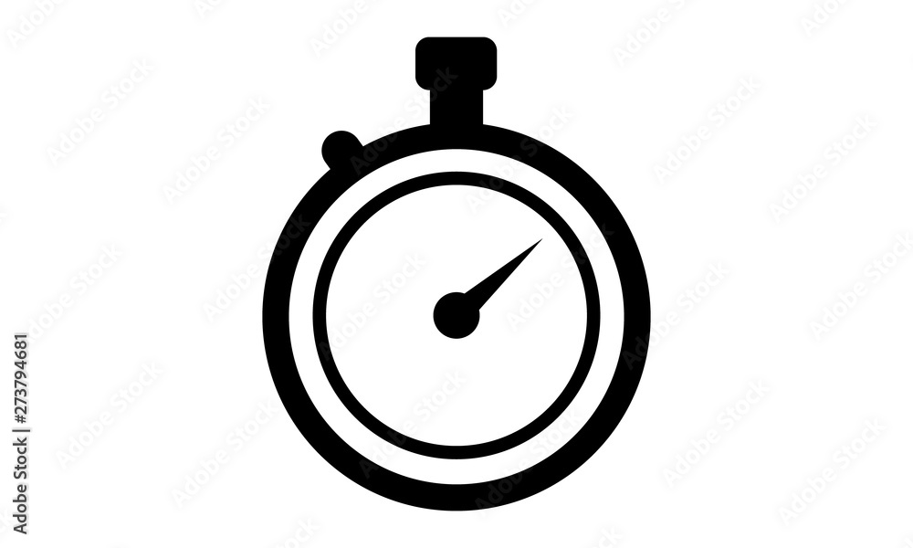 Stopwatch timer icon for fitness and sports apps Stopwatch timer icon for fitness and sports apps