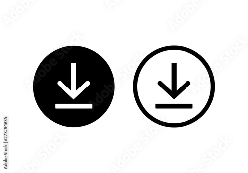 download icon symbol vector