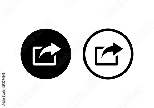 Share icon Set vector symbol