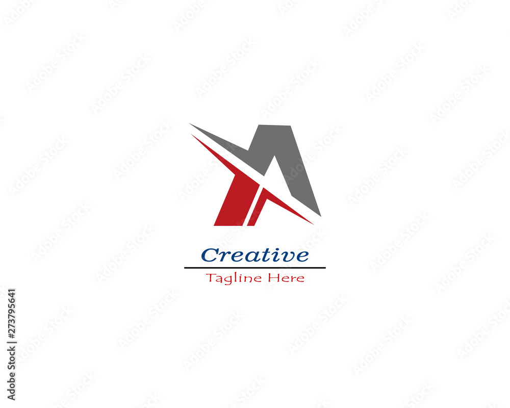 Business letter A logo design Business letter A logo design