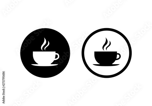 Coffee cup vector icon.