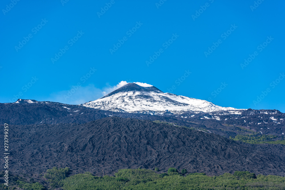 The mount Etna Volcano, Sicily island, Italy