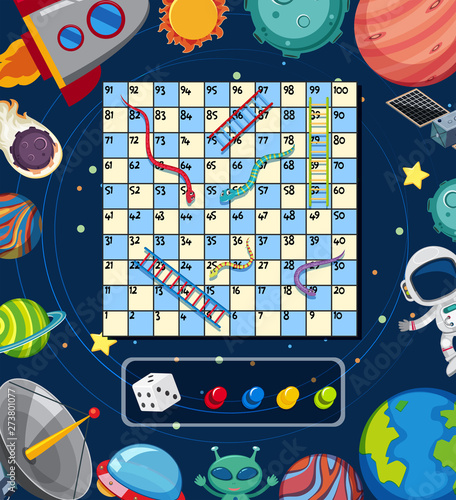 A space boardgame template