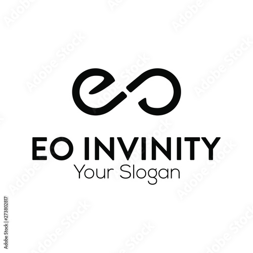 Letter E and O / Monogram EO and infinity logo design template inspiration