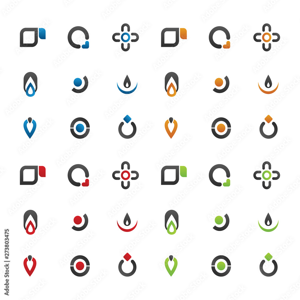 icon logo and abstract logo icon logo and abstract logo
